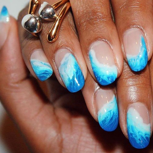 Light Blue Waves Designs