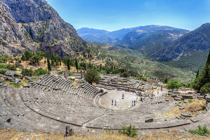 Ancient Theater in Delphi, Greece