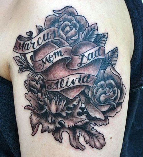 Family Heart Tattoo Designs