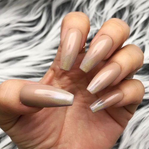 Cute Brown Ombre Nails Designs