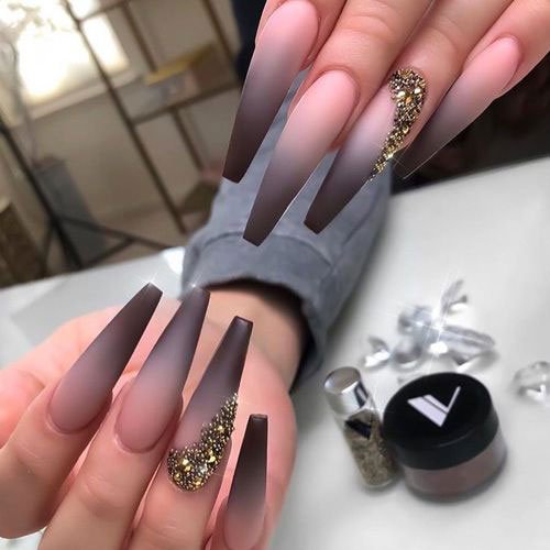 Matte Ombre Nails