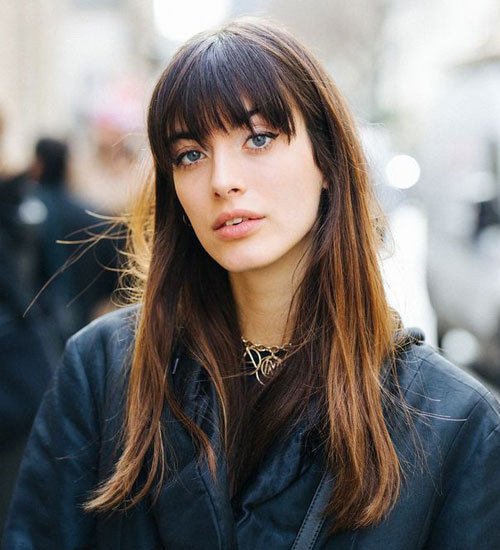 One Length with Bangs