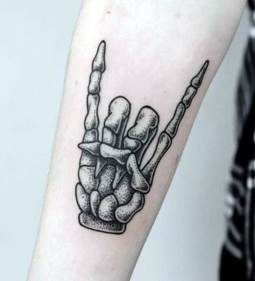 Small Skeleton Hand Tattoo