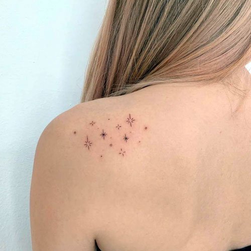 Star Shoulder Tattoo Designs