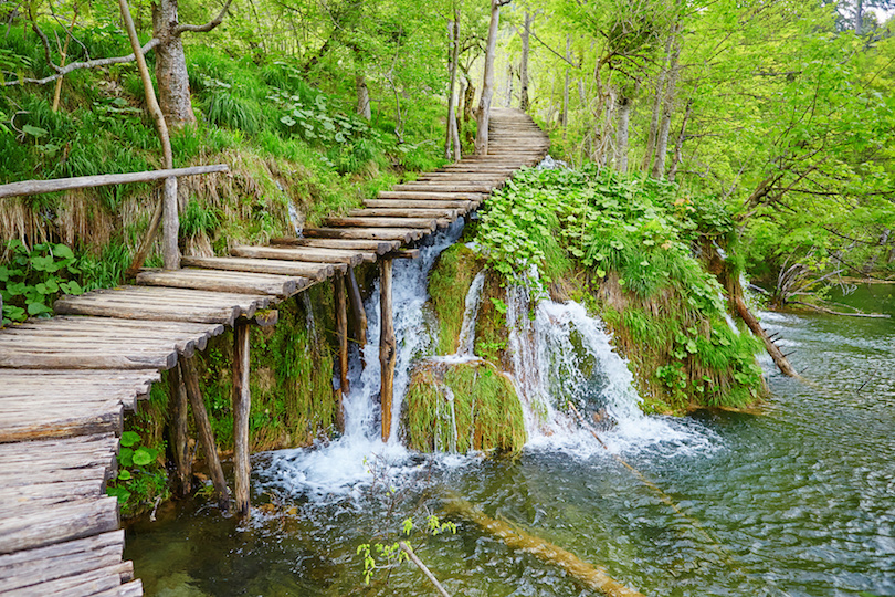 Cascades in Plitvice lakes national park