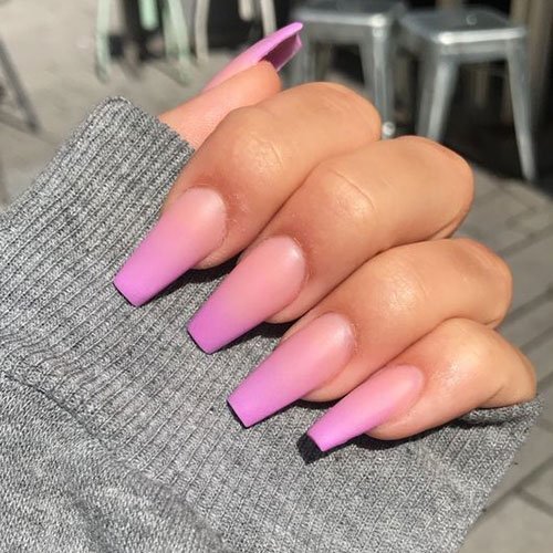 Matte Ombre Nail Designs