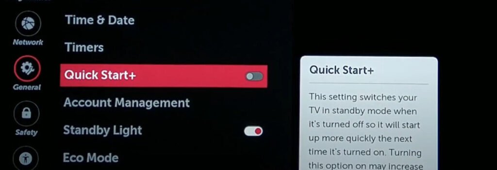 Disable Quick Start in the Settings (Only For LG TVs)