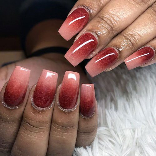 Feminine Fall Ombre Nails