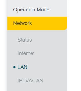 go to network and then LAN in advanced settings