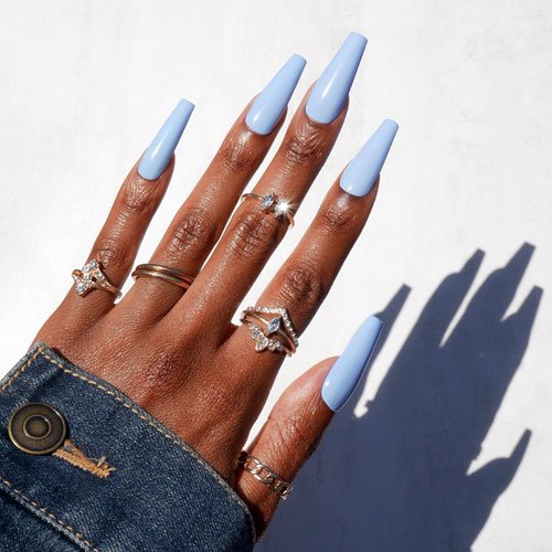 Baby Blue Nails Designs