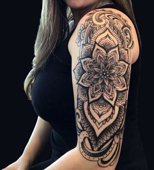 Geometric Shoulder Tattoo