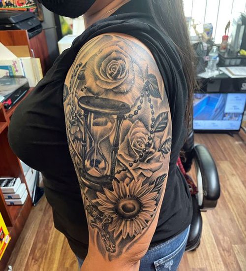 Religious Shoulder Tattoo Designs