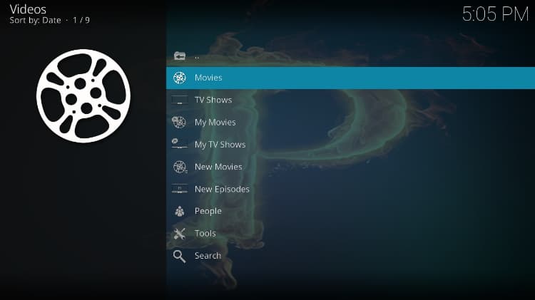 The Promise Kodi Addon Menu