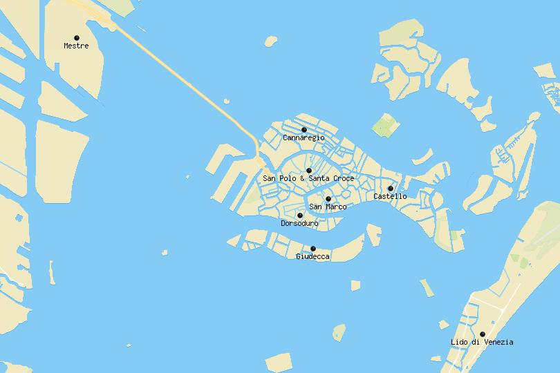 Venice area map